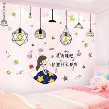 heart ins wind wall stickers