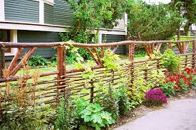 Fence Landscaping Rustic Garden Fence