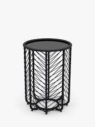 ( 4.5 ) out of 5 stars 223 ratings , based on 223 reviews current. John Lewis Partners Chevron Round Garden Side Table Black Grey At John Lewis Partners