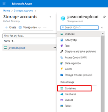 using azure file and blob storage with
