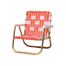 Funboy Retro Lawn Chair Pink Orange