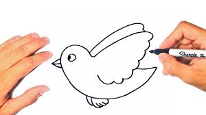 flying bird drawing lesson