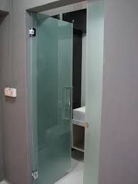 Frosted Glass Door For Common Toilet