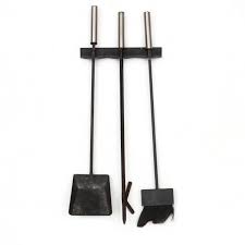 Mid Century Wall Mount Fireplace Tools