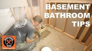 how to install a basement bathroom