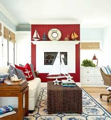 striking red coastal decorating ideas
