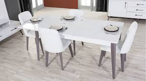 Sizde beyaz renk yemek odası tasarlayacaksanız dekorda gri ve krem renkleri. Beyaz Yemek Odasi Dekorstore