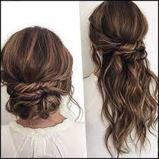Wedding bun for short hair. Hairstyles For 2018 Wedding Guests Hair Color Ideas Guest Hair Waterfall Hairstyle Wedding Guest Hairstyles