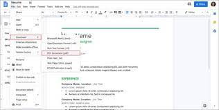 simple ways to make a google doc into a pdf