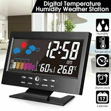 Humidity Weather Snooze Alarm Clock