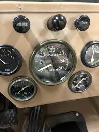 Willys Jeep Instrument Cluster Cj2a Dash Gages Willys Jeep