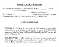 Event Contract Template 16 Free Word Contracts Pinterest