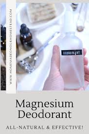 how to make magnesium deodorant