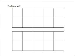 12 ten frame templates doc pdf
