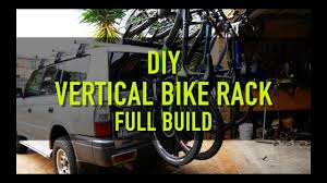 diy vertical bike rack full build you
