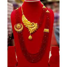 gold plated jewellery set