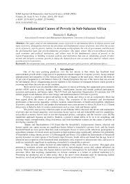 pdf fundamental causes of poverty in sub saharan africa pdf fundamental causes of poverty in sub saharan africa