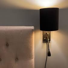 Art Deco Wall Lamp Black With Velor