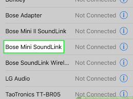 how to connect the bose soundlink mini