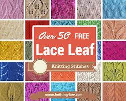 Lace Knitting Charts Knitting Bee 27 Free Knitting Patterns