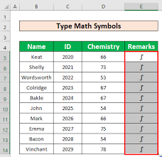How To Type Math Symbols In Excel 3