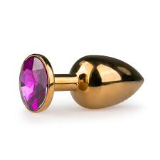 EasyToys Anal Collection - Golden Buttplug with Purple Diamond - 7.2 cm /  2.83 inch - Small - Metal buttplug - Several sizes and colors :  Amazon.com.mx: Salud y Cuidado Personal