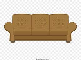 Brown Leather Couch With Armrest And