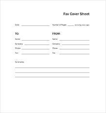 Free Fax Cover Sheet Template Printable Blank Basic Personal
