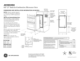 ge jk3800shss wall oven specification