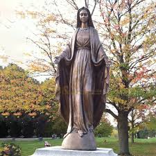 Mary Bronze Catholic Statue