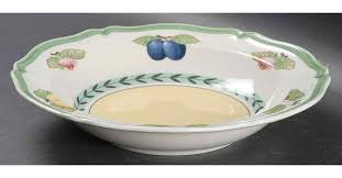 french garden fleurence rim cereal bowl