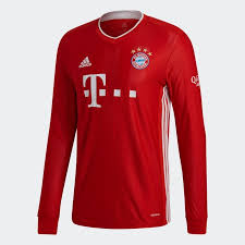 Adidas bayern munich 2020/21 anthem jacket. Fc Bayern Munich Home Jersey L S 2020 21 Bayern Munchen Soccer Jersey