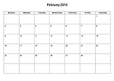 Calendar Of Month Under Fontanacountryinn Com