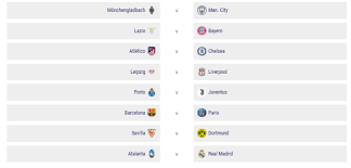 Season 2020/2021 previa champions league. Champions League Uefa Champions League Round Of 16 Draw Results Soccer