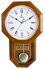 Traditional Wood Pendulum Wall Clock
