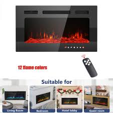 Electric Fireplace Recessed Wall