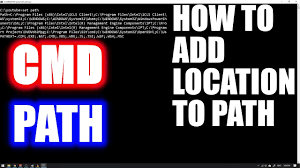 how to add program to path in cmd you