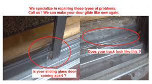 sliding door glass repair and patio