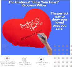 gladness heart pillow for after byp