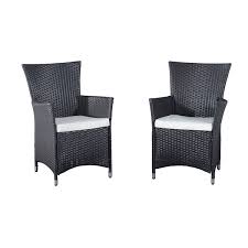 rattan wicker outdoor dining arm chairs