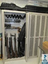 military weapons storage racks high