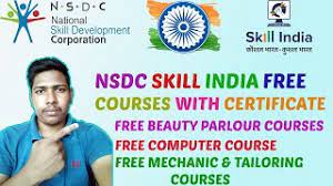 nsdc skill india free courses with