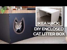 diy cabinet to hide cat litter box in a