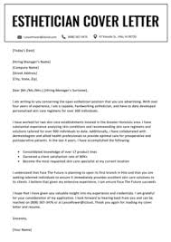 Cosmetologist Cover Letter Free Downloadable Sample Resume Genius