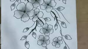 Gambar sketsa dapat digambarkan sebagai salah satu karya seni paling murni. Wow Indahnya Sketsa Bunga Sakura Youtube