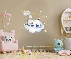 Baby Nursery Wall Decor Sticker Cloud