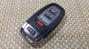 How to change SmartKey Key fob Battery on Audi A5 A3 A4 S4 S5 S6 Q5 Keyless  entry IYZFBSB802 - YouTube