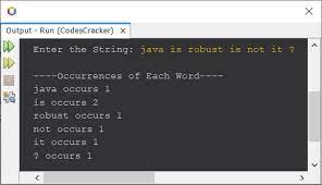 java program to count the occurrence of