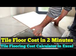 tile flooring cost calculator in excel