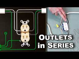 how to wire outlets in series